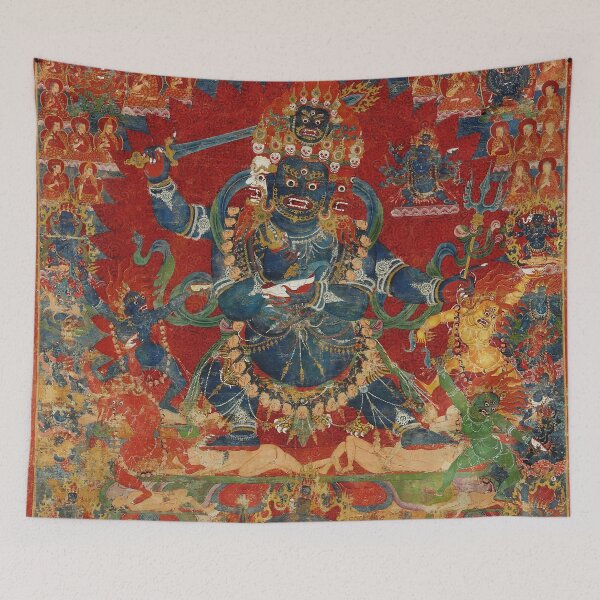 Item preview, Mandala 224 Mahakala Buddhist Protector Chaturmukha Four Faced 1400s designed and sold by GuyBlank.