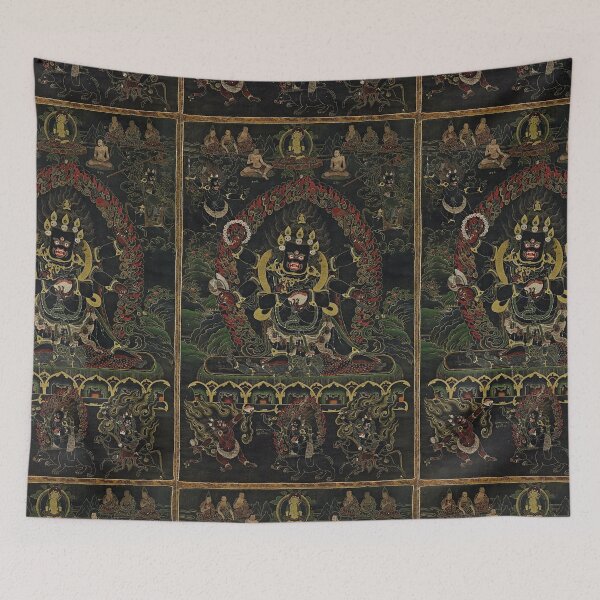 Item preview, Mandala 225 Mahakala Buddhist Protector Shadbhuja Shangpa designed and sold by GuyBlank.