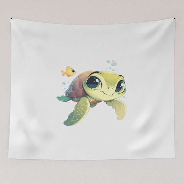 Item preview, Cute happy friend sea turtle designed and sold by PatternFly.