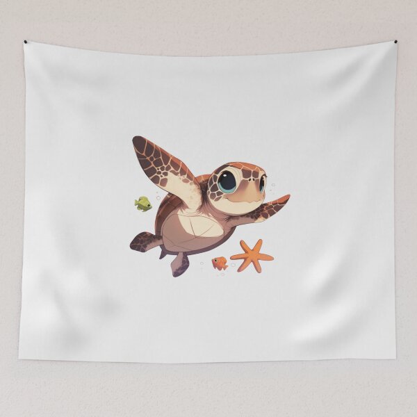 Item preview, Cute happy friend sea turtle designed and sold by PatternFly.