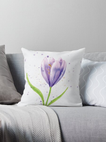 Item preview, Beautiful purple tulip in watercolor designed and sold by M.Graphic.