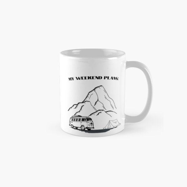 Vista previa del artículo con la obra «Planes de fin de semana al aire libre», diseñado y vendido por Pixxlcat.