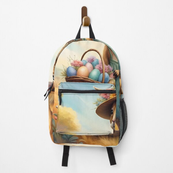 Item preview, Easter Down Under: Kangaroo delivering Painted Eggs designed and sold by ACuriousshoppe.