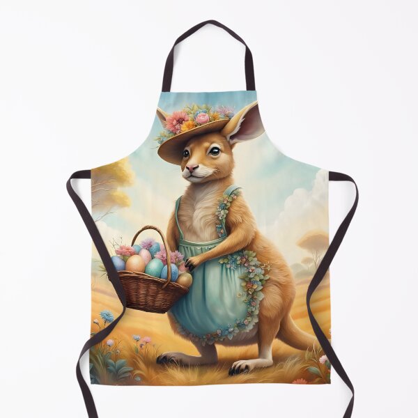Item preview, Easter Down Under: Kangaroo delivering Painted Eggs designed and sold by ACuriousshoppe.