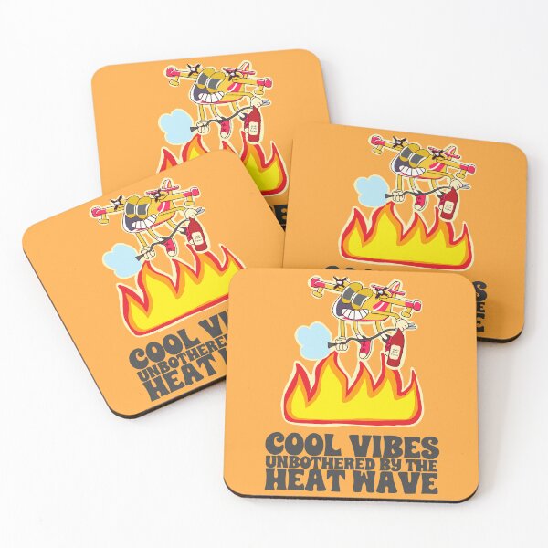Item preview, Water Bomber Firefighter Mascot Cartoon designed and sold by petiteToulon.
