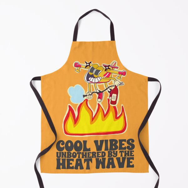 Item preview, Water Bomber Firefighter Mascot Cartoon designed and sold by petiteToulon.