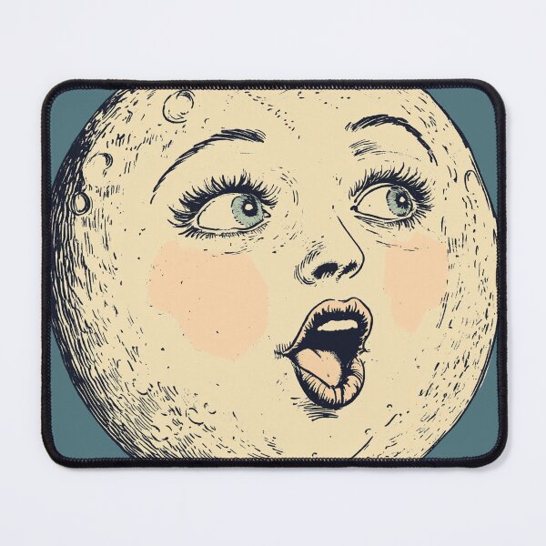Item preview, Surprised Vintage Moon Face designed and sold by RoseoftheWild.