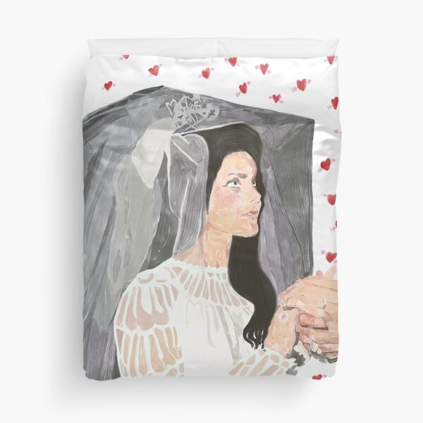 Aperçu de l'œuvre Priscilla Presley mariée coeur flèches mariage créée et vendue par Ethereal Pop Art & Classical Reimaginations.