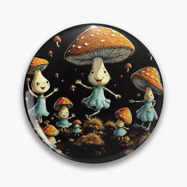 Item preview, T-Shirt Design Trending: DANCING MUSHROOMS designed and sold by ForeverPrintsOK.