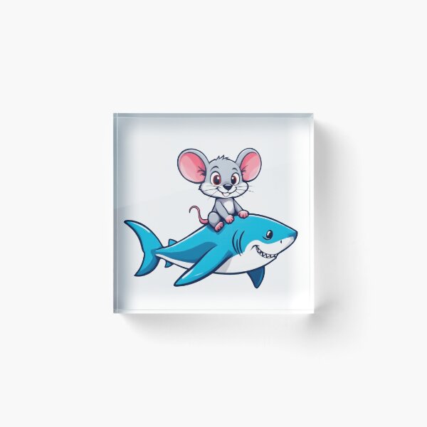 Item preview, Mouse Rides a Shark designed and sold by SteadyRolling.