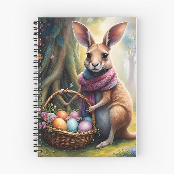 Item preview, Down Under Easter: 'Roo bringing Painted Eggs designed and sold by ACuriousshoppe.