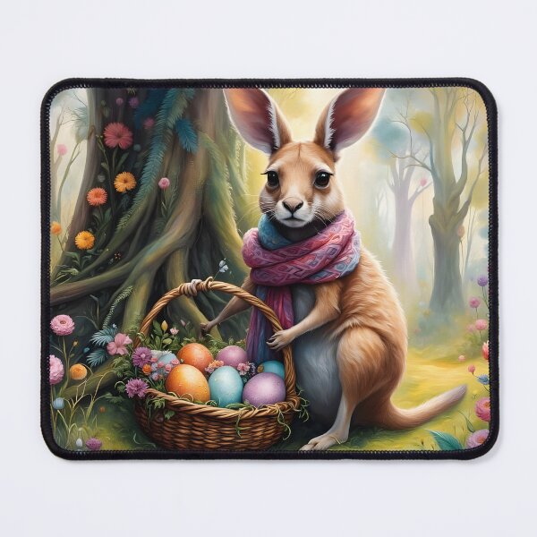Item preview, Down Under Easter: 'Roo bringing Painted Eggs designed and sold by ACuriousshoppe.