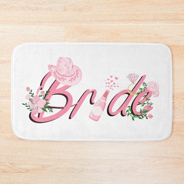 Item preview, Pink Cowboy Hat With Flowers Bride designed and sold by daphsam.