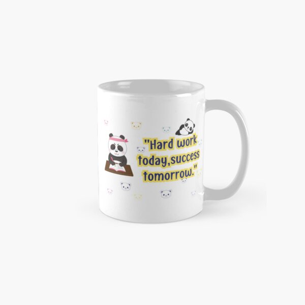 Item preview, Panda, Hard work today, success tomorrow, Inspirational designed and sold by NaNiar Designs.