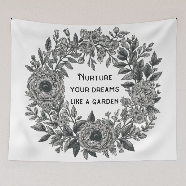 Item preview, Nurture your dreams like a garden-  Floral Journals designed and sold by Meemaart.