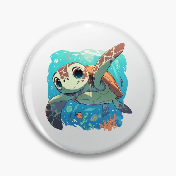Item preview, Cute happy friend sea turtle designed and sold by PatternFly.