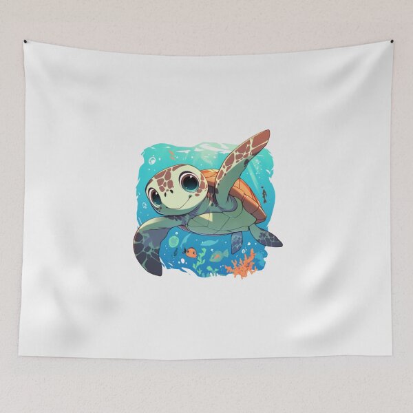 Item preview, Cute happy friend sea turtle designed and sold by PatternFly.