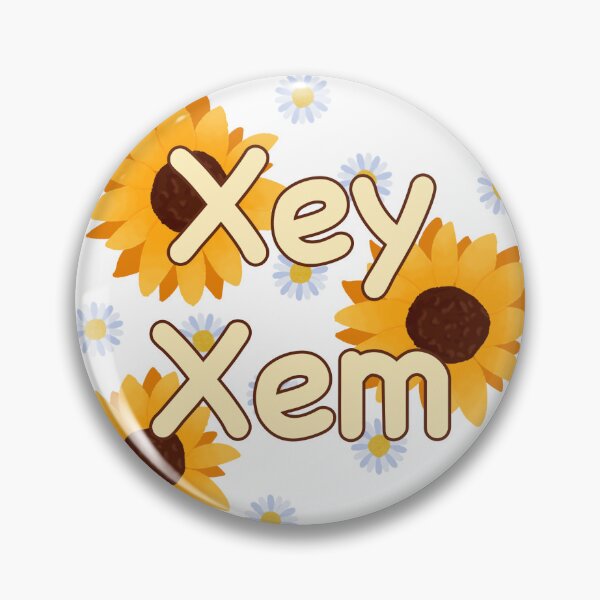 Item preview, Xey/Xem Sunflower Pronoun designed and sold by AmazingGRACEful.