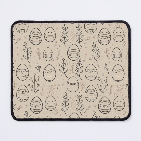 Item preview, Seamless Easter Pattern with Decorated Eggs and Botanical Elements designed and sold by Lacritsa .