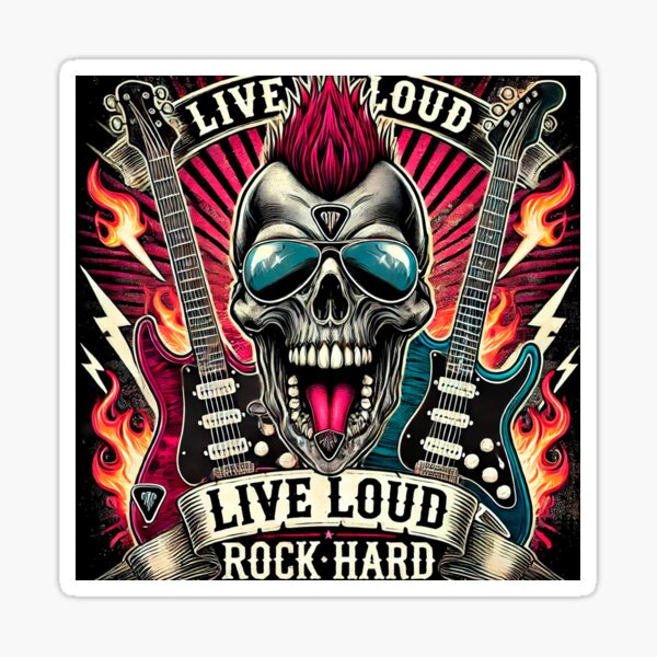Item preview, Good rock. Live Loud, Rock Hard  designed and sold by StudioJM101.