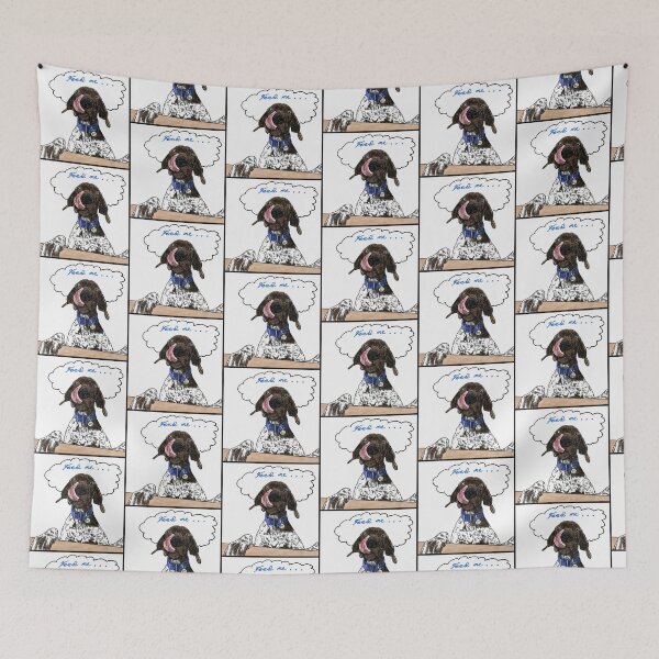 Item preview, "Feed me" – German Shorthaired Pointer Illustration designed and sold by Nix-sart.