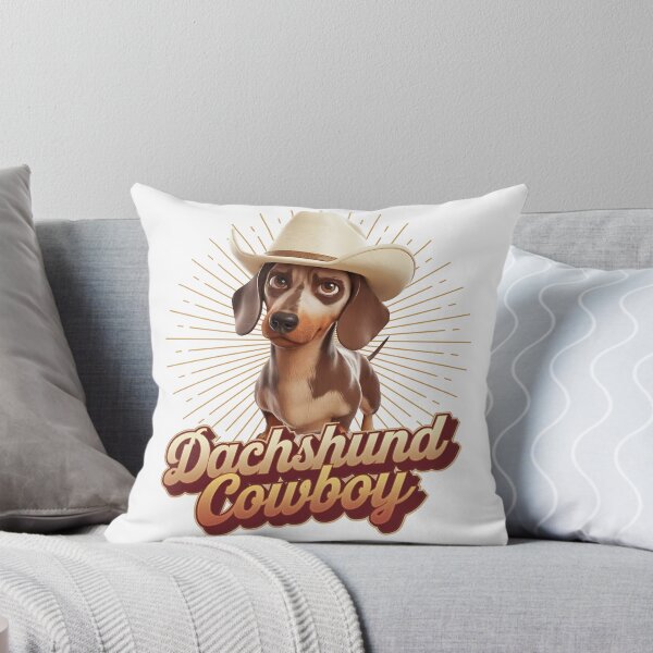 Item preview, Dachshund cowboy - Cowboy dog - Get the cowboy dog out - Think cowboy dog - Free cowboy dog - Run for the cowboy dog - Funky cowboy dog designed and sold by JansenGS.
