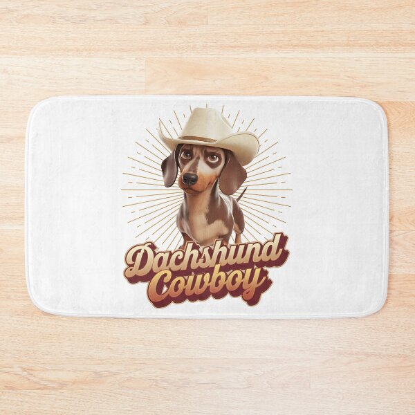 Item preview, Dachshund cowboy - Cowboy dog - Get the cowboy dog out - Think cowboy dog - Free cowboy dog - Run for the cowboy dog - Funky cowboy dog designed and sold by JansenGS.