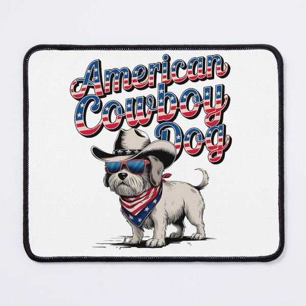 Item preview, American cowboy dog - Cowboy dog - Get the cowboy dog out - Think cowboy dog - Free cowboy dog - Run for the cowboy dog - Funky cowboy dog designed and sold by JansenGS.