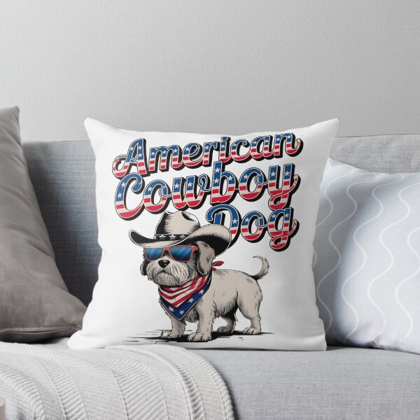 Item preview, American cowboy dog - Cowboy dog - Get the cowboy dog out - Think cowboy dog - Free cowboy dog - Run for the cowboy dog - Funky cowboy dog designed and sold by JansenGS.