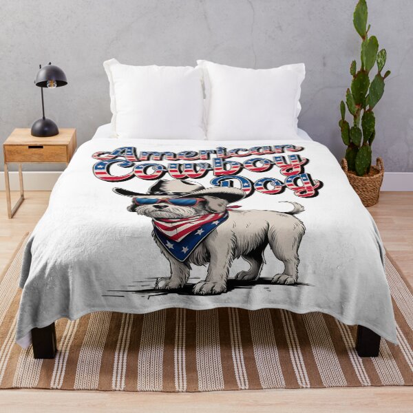 Item preview, American cowboy dog - Cowboy dog - Get the cowboy dog out - Think cowboy dog - Free cowboy dog - Run for the cowboy dog - Funky cowboy dog designed and sold by JansenGS.