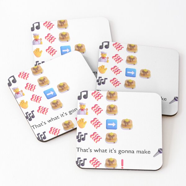 Item preview, Bacon pancake emoji lyrics designed and sold by DigitArtAnahis.