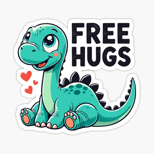 Artikel-Vorschau von Apatosaurus Dino Baby Gratis Umarmungen Geschenk, designt und verkauft von Pineapple-Tree.