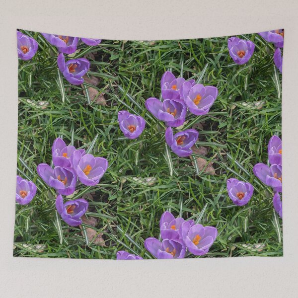 Item preview, Purple crocuses  photography designed and sold by Coolparrotgirl.