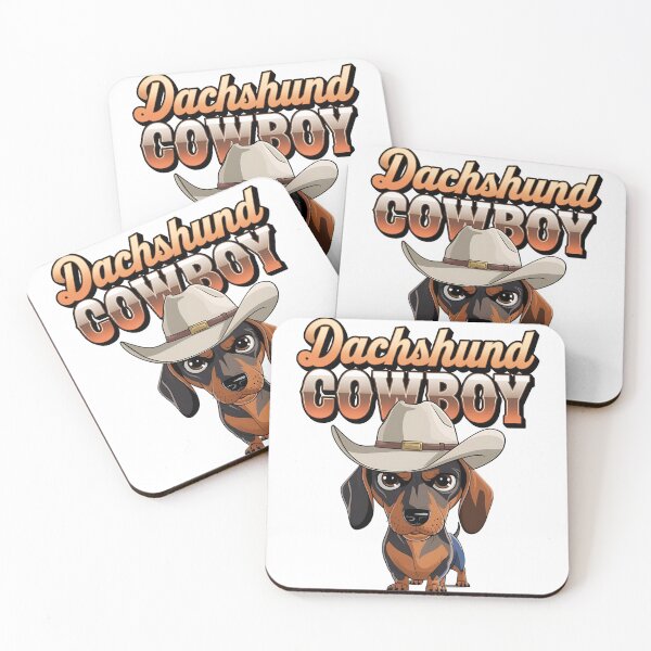Item preview, Dachshund cowboy - Live cowboy dog - Cowboy dog the original - Long life cowboy dog - Cowboy dog only - Red hot cowboy dog designed and sold by JansenGS.