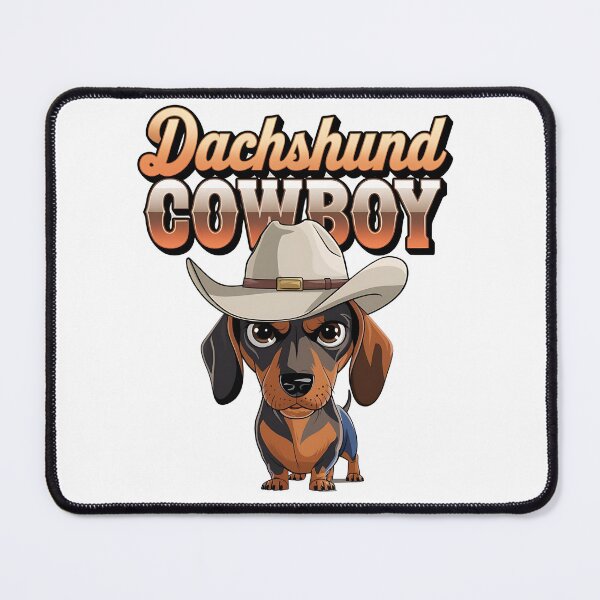 Item preview, Dachshund cowboy - Live cowboy dog - Cowboy dog the original - Long life cowboy dog - Cowboy dog only - Red hot cowboy dog designed and sold by JansenGS.