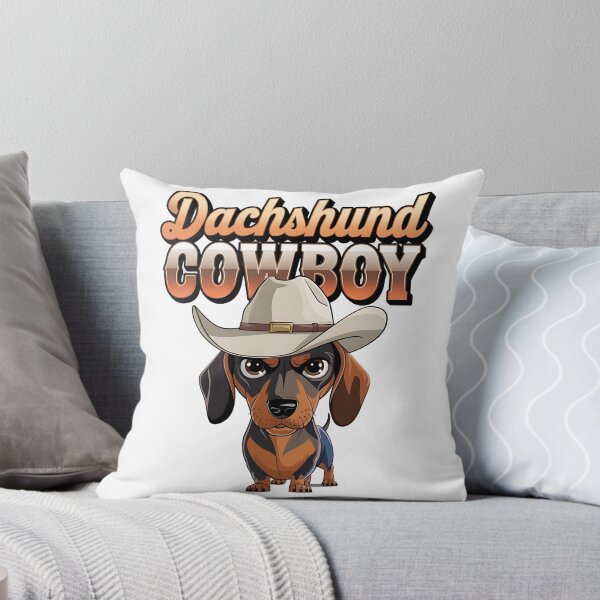 Item preview, Dachshund cowboy - Live cowboy dog - Cowboy dog the original - Long life cowboy dog - Cowboy dog only - Red hot cowboy dog designed and sold by JansenGS.
