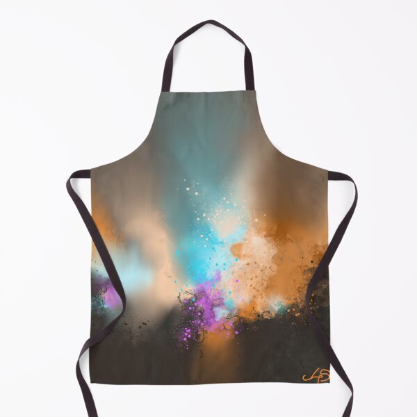 Item preview, The Flame - Orange Teal Colorful Abstract designed and sold by Joey Santiago.