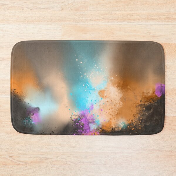 Item preview, The Flame - Orange Teal Colorful Abstract designed and sold by Joey Santiago.