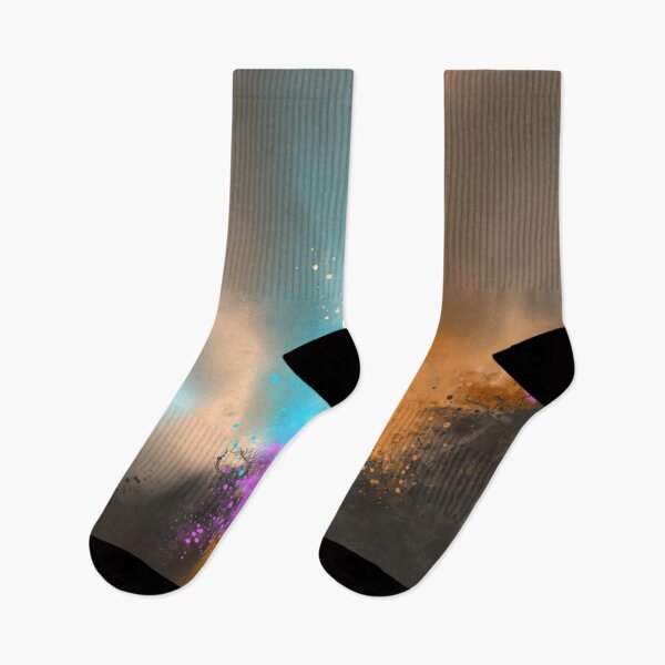 Item preview, The Flame - Orange Teal Colorful Abstract designed and sold by Joey Santiago.