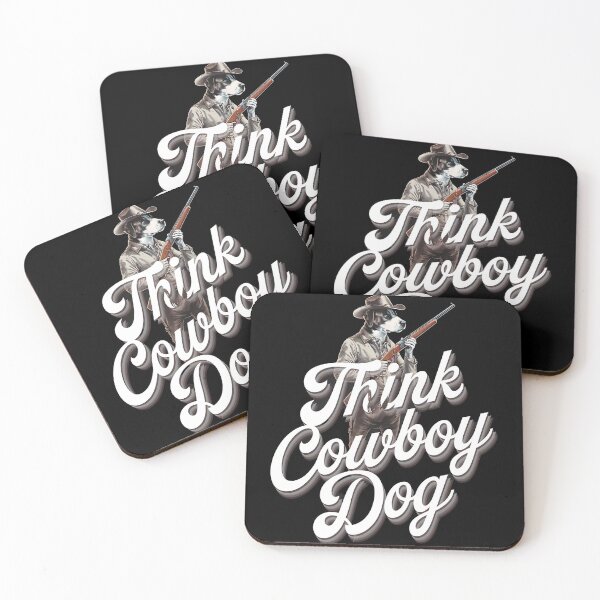 Item preview, Think cowboy dog - Cowboy dog - Get the cowboy dog out - Think cowboy dog - Free cowboy dog - Run for the cowboy dog - Funky cowboy dog designed and sold by JansenGS.