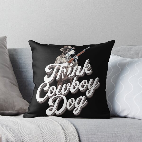 Item preview, Think cowboy dog - Cowboy dog - Get the cowboy dog out - Think cowboy dog - Free cowboy dog - Run for the cowboy dog - Funky cowboy dog designed and sold by JansenGS.