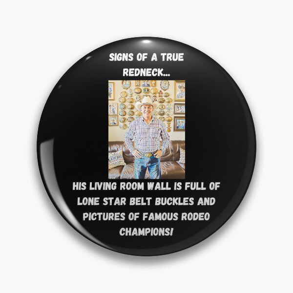 Item preview, Signs of a True Redneck: Lone Star Belt Buckles! White Text designed and sold by LaughGraphics - Fun Graphics, Serious Laughs!.