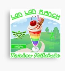 Lon Lon Ranch Milk Rainbow Milkshake Canvas Print