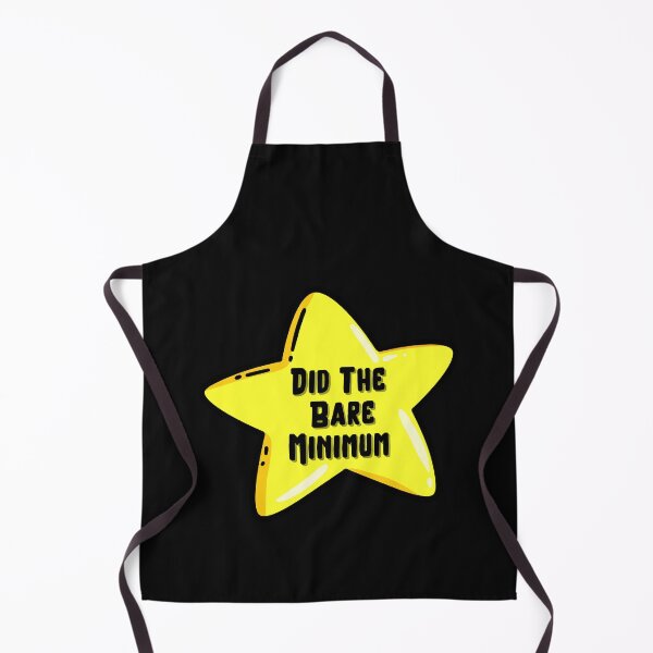 Item preview, Funny Bare Minimum Star - Sarcastic Motivational Sticker designed and sold by Psycho-Crazy.