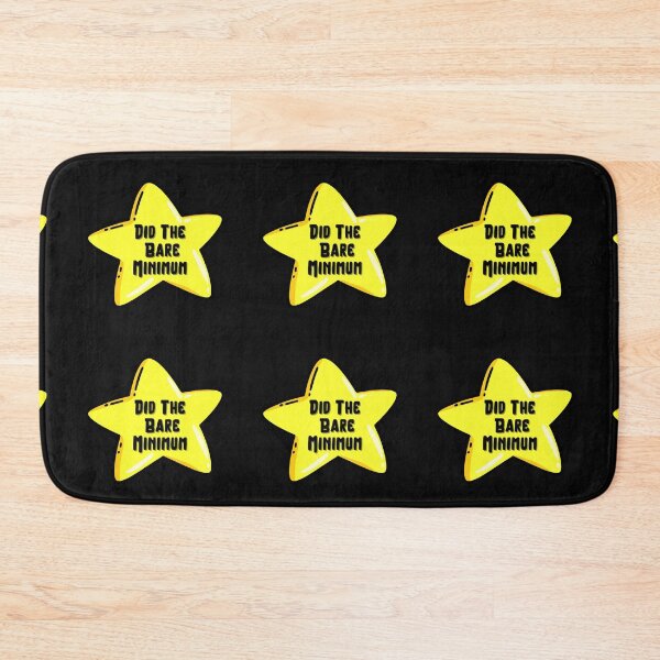 Item preview, Funny Bare Minimum Star - Sarcastic Motivational Sticker designed and sold by Psycho-Crazy.