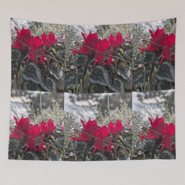 Item preview, Red flower wildflowers  photography designed and sold by Coolparrotgirl.