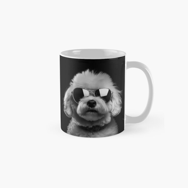Item preview, Bichon Frise With Sunglasses - Stylish Dog Art designed and sold by Stian Iversen.