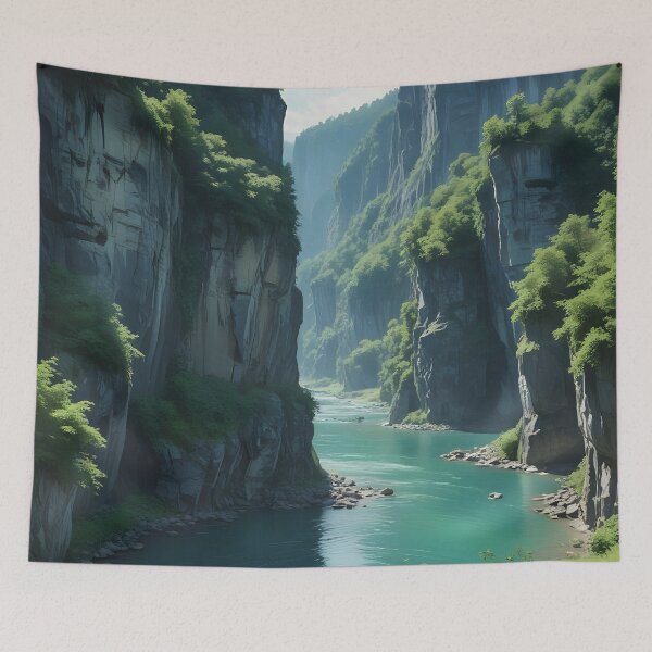 Item preview, Aare Gorge, Switzerland: Dramatic Limestone Cliffs and Turquoise Waters designed and sold by LSVart.