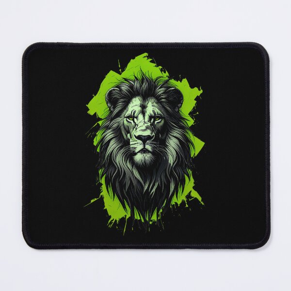 Item preview, Lion Abstract Green designed and sold by StefAnimal.