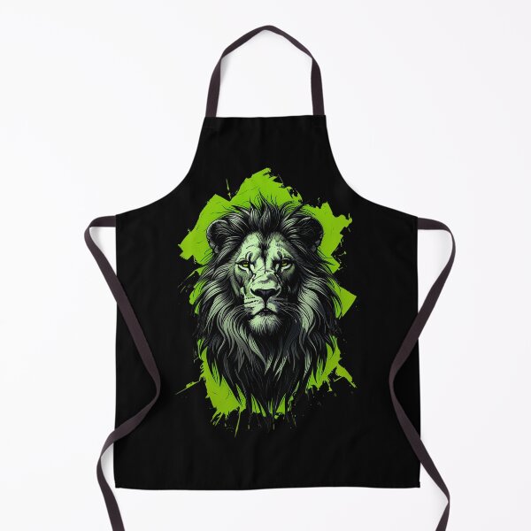 Item preview, Lion Abstract Green designed and sold by StefAnimal.